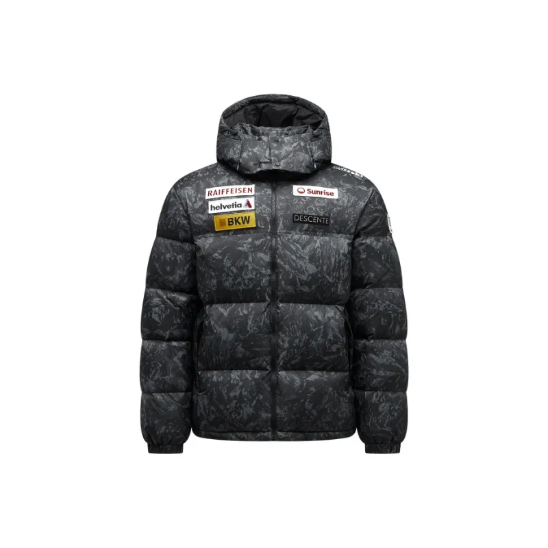 DESCENTE SKI STYLE Hooded Down Jacket Men's-0