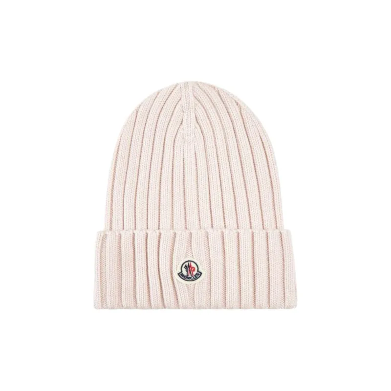 Moncler Logo Patch Ribbed Beanie-0