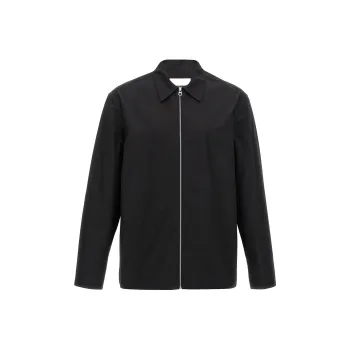 JIL SANDER Long Sleeved Zip Up Shirt