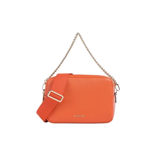 MICHAEL KORS Bryant Matte Cow Leather Shoulder Bag, Crossbody Bag, Handbag Women's Orange