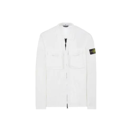 STONE ISLAND Jackets Coats Men's White