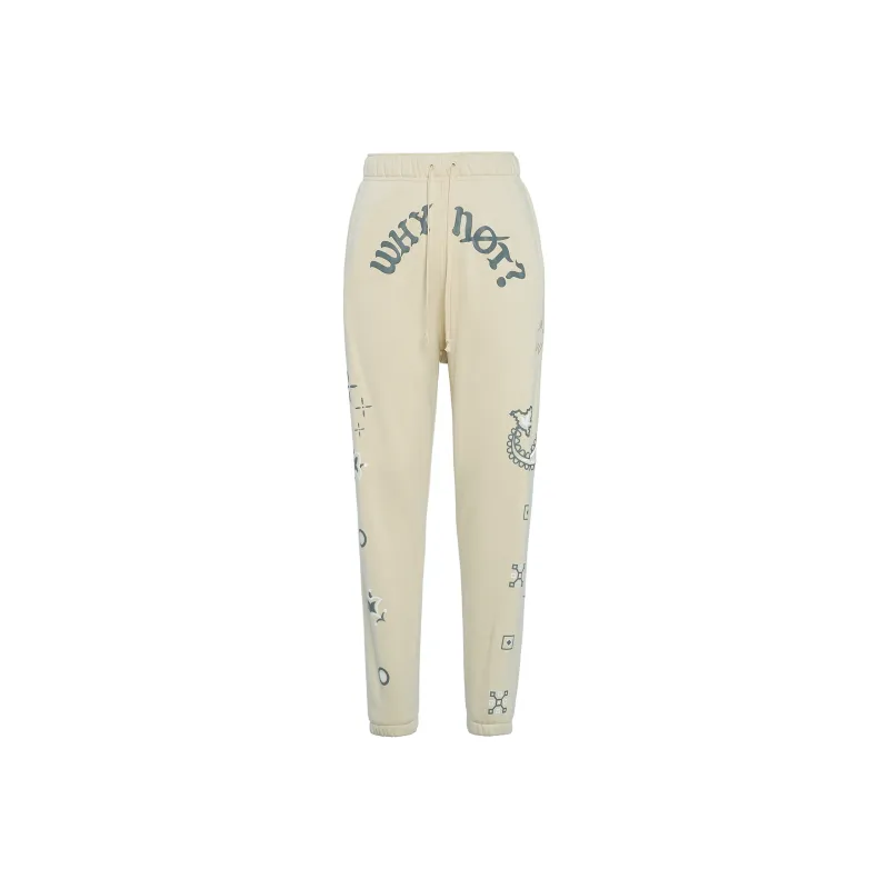 Jordan Knitted Sports Pants Men's Light Yellow-0