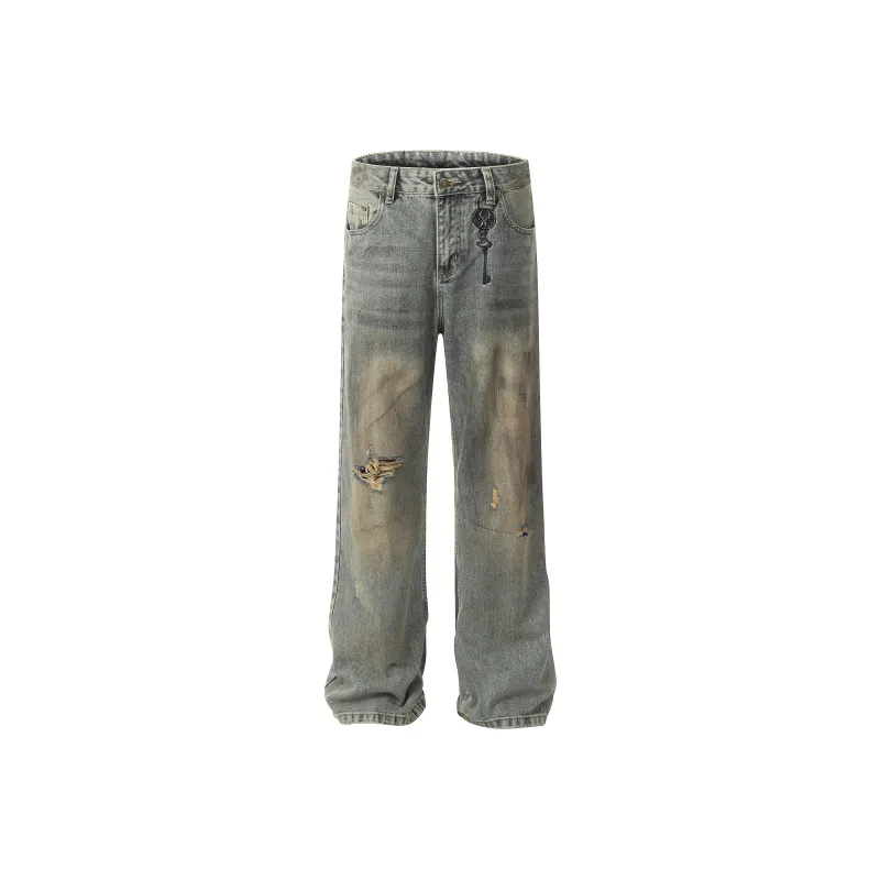 GBXM Jeans Unisex Washed Blue-0