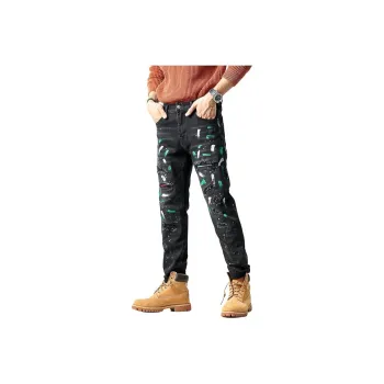 DABAISHA Jeans Men Black