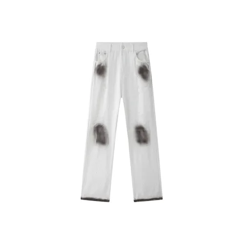 Ice flying Jeans Unisex White
