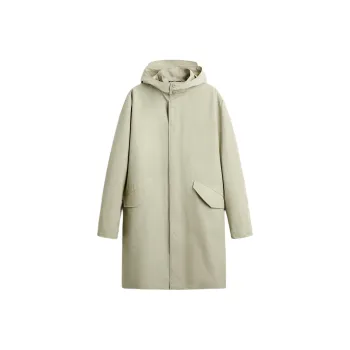 ZARA Trench Coat Men's Gray Green