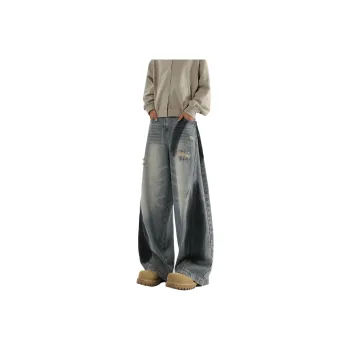QOTRIOCK Jeans Men Blue