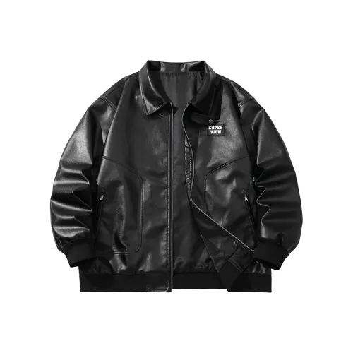 S.Originals Leather Black jacket Unisex Black