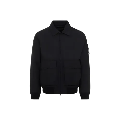 STONE ISLAND Logo Patch Zipped Jacket