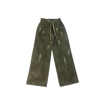 FAIRWHALE Jeans Unisex Army Green
