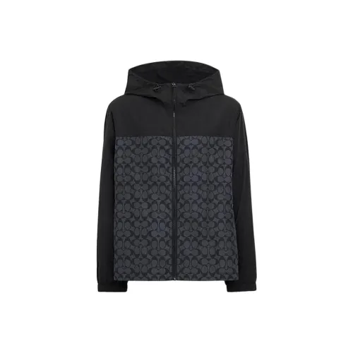 COACH SS24 Jackets & Coats Men's Charcoal Gray