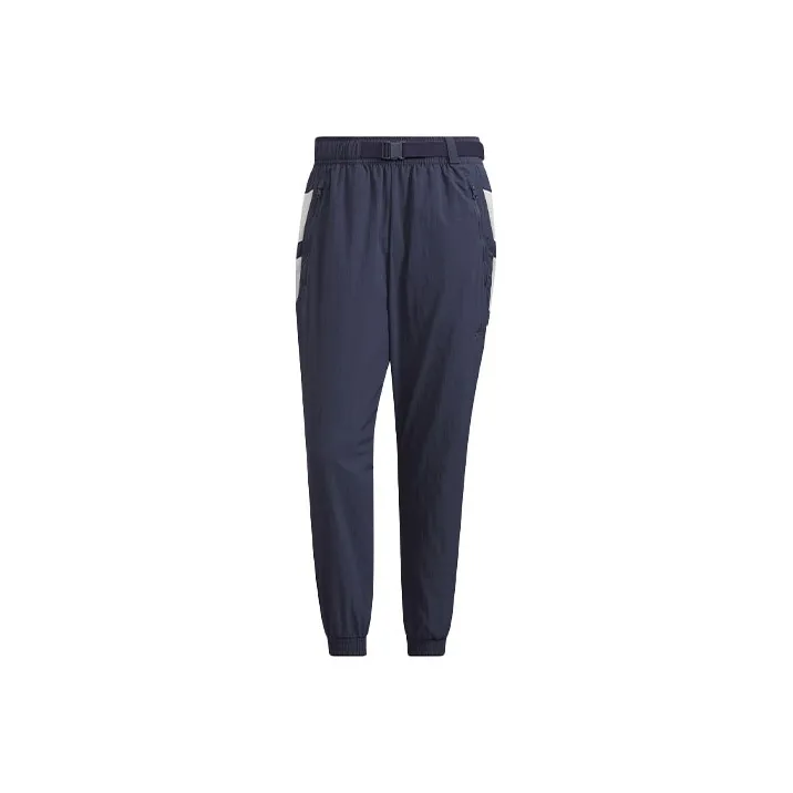 Adidas Knitted Sports Pants Men's Dark Gray Navy Blue-0