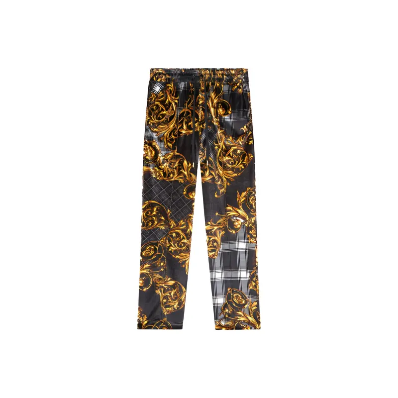 VERSACE JEANS COUTURE Wide Leg Sweatpants Men's Black-0