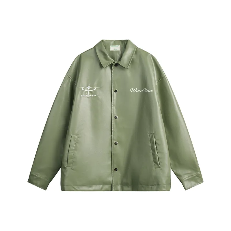 WANCHAO CP Leather Jacket Coat Unisex-2