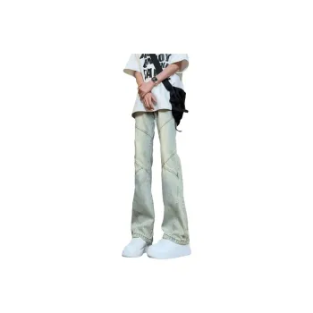 RENBEN Jeans Unisex Yellow Mud Blue