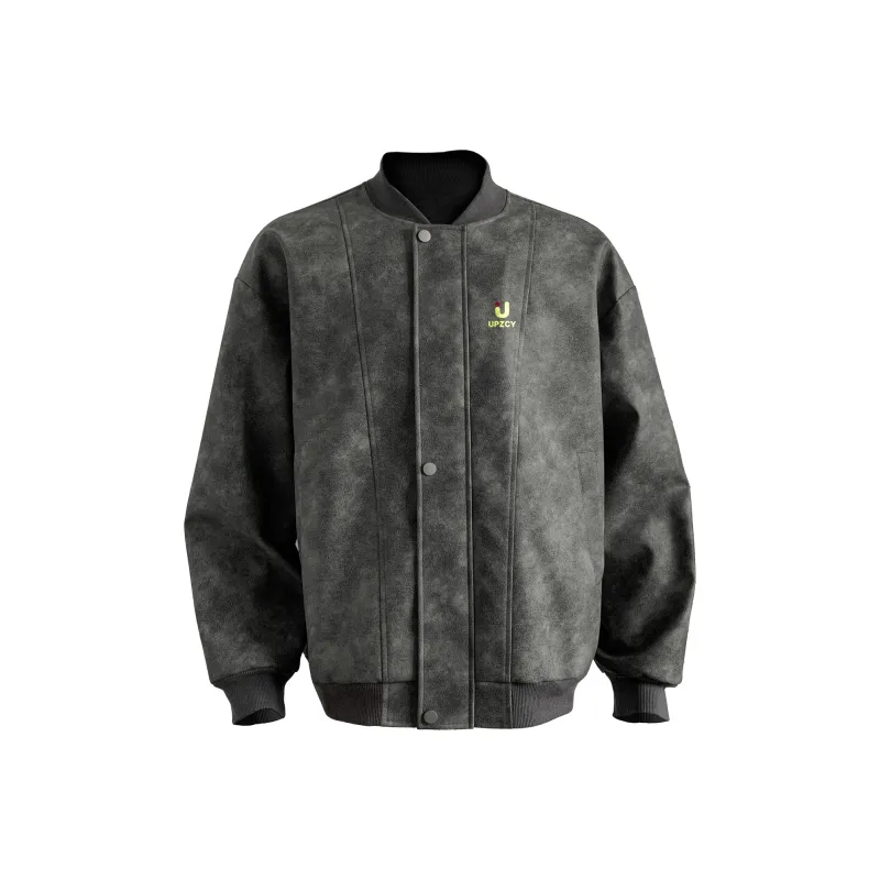UPZCY Jackets & Coats Unisex Black Gray-0