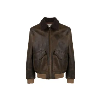 Zadig & Voltaire Mate Shearling collar Leather Jacket
