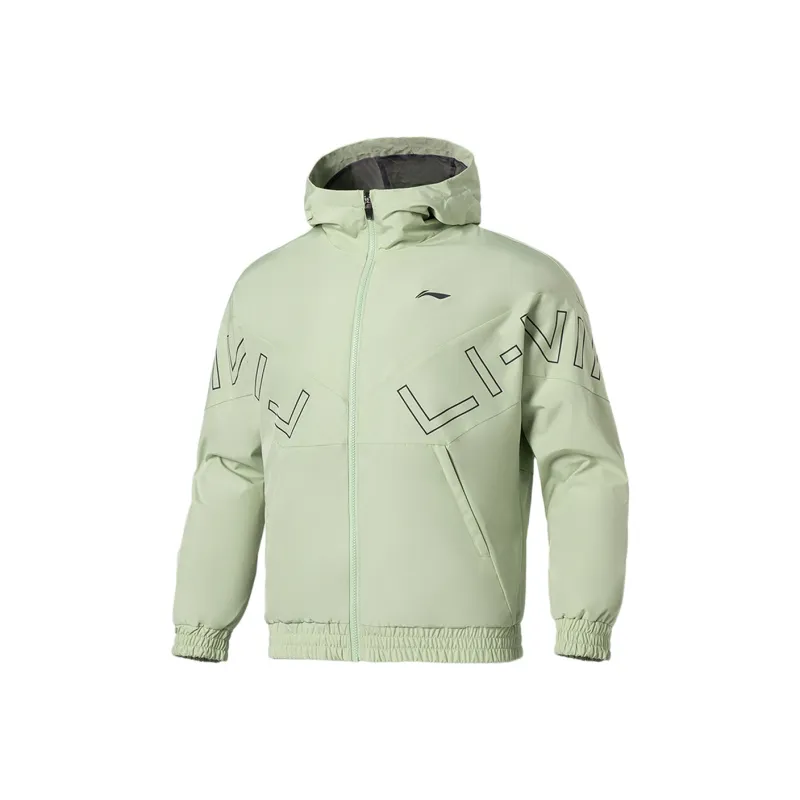 LiNing Fitness Series Trench Coat Men's Aqua Celadon Green-0