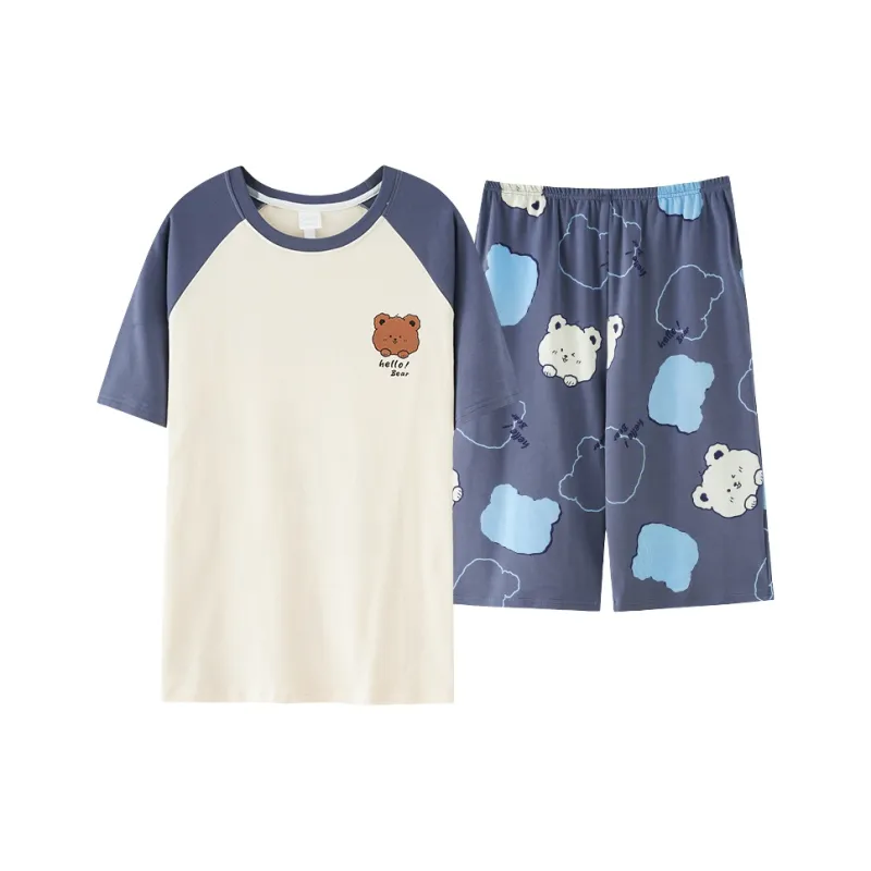 MIIOW Cool One Summer Series Pajama Set Men's Navy Blue-0