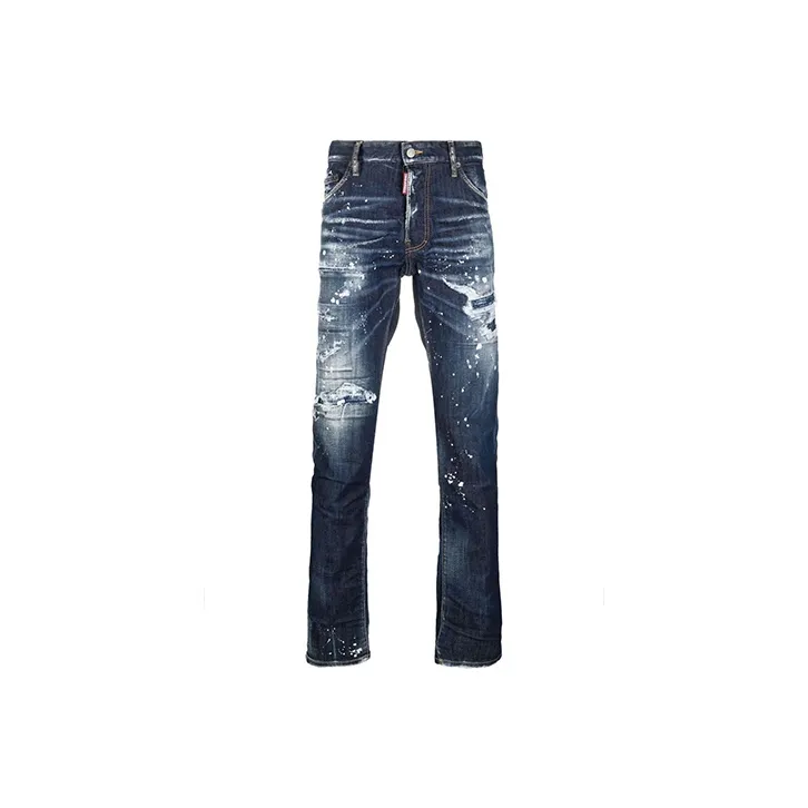 DSQUARED 2 Distressed Ripped Skinny Jeans-0