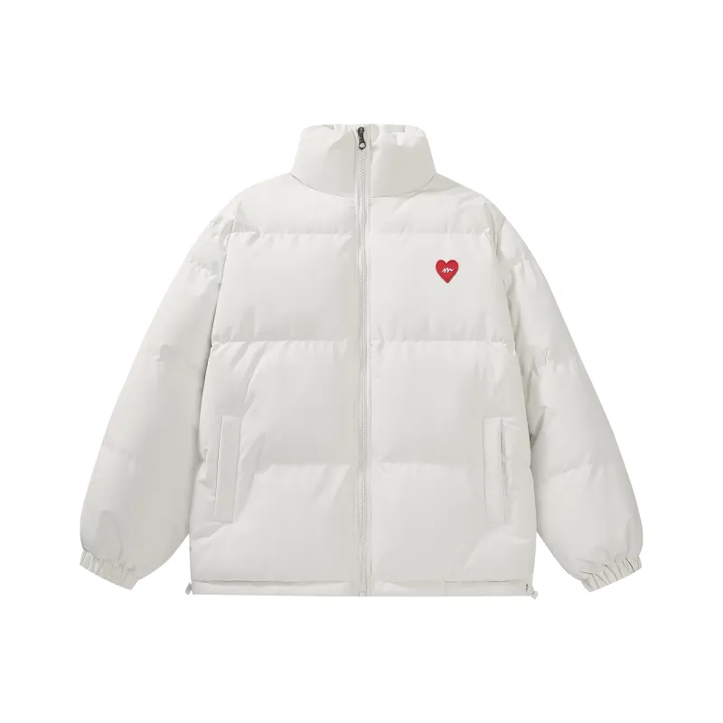 TEN MIRO Peach Heart Series Puffer Jacket Coat Unisex-2