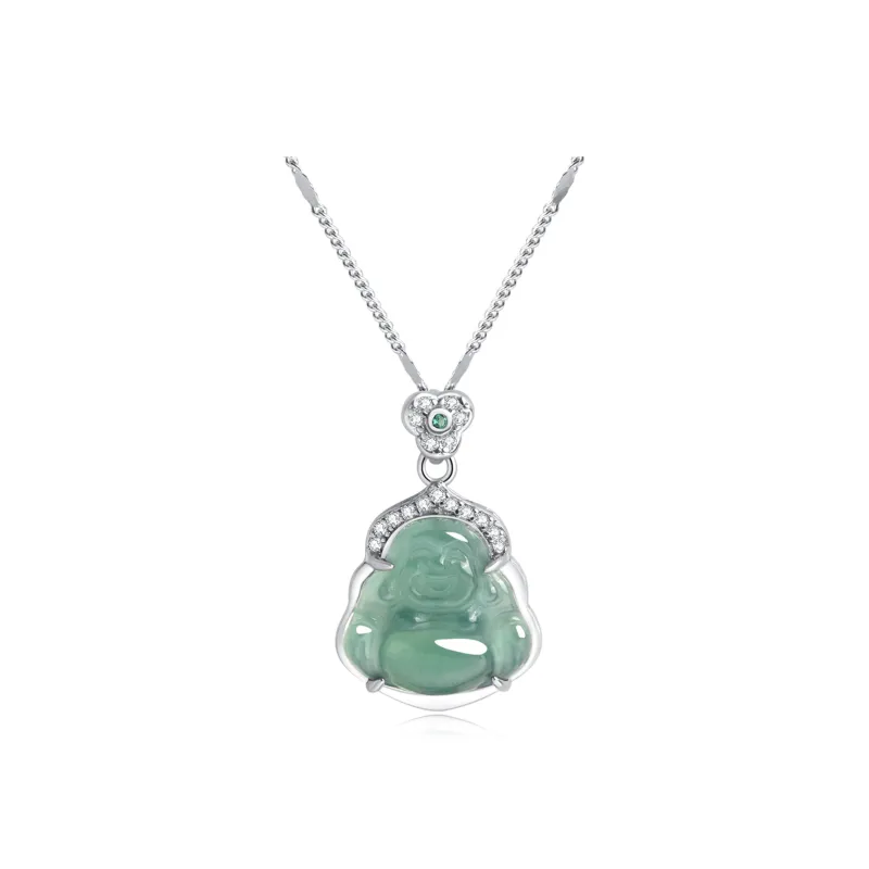 Lao Feng Xiang Ice Type Necklaces Women's-0