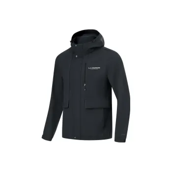 LiNing Ruffle Fitness Collection Trench Coat Men's Black
