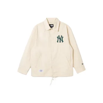 New Era X MLB SS24 Coach New York Yankees Jacket Ivory