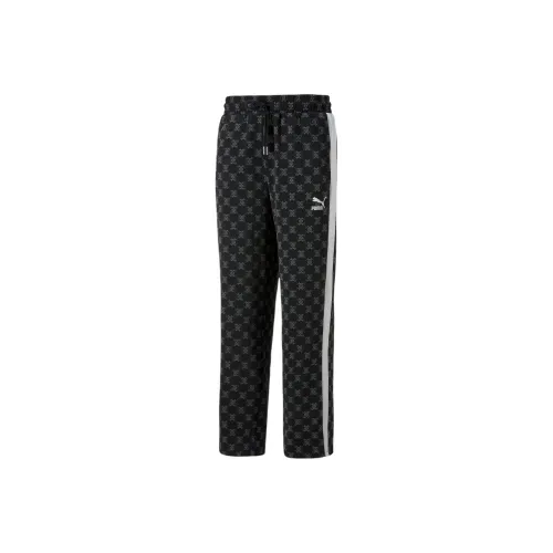 PUMA Team Graphic Knitted Sweatpants Men Black