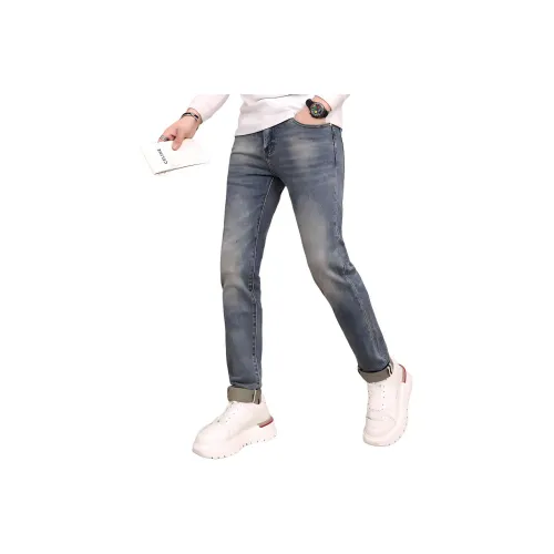 BENGEN Jeans Unisex Blue