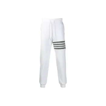 THOM BROWNE Knitted Sweatpants Men White