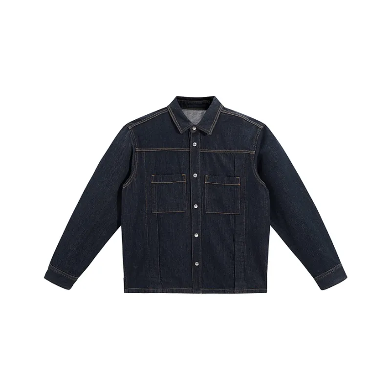 PEACEBIRD MEN Jackets Men Denim Dark Blue 1-0