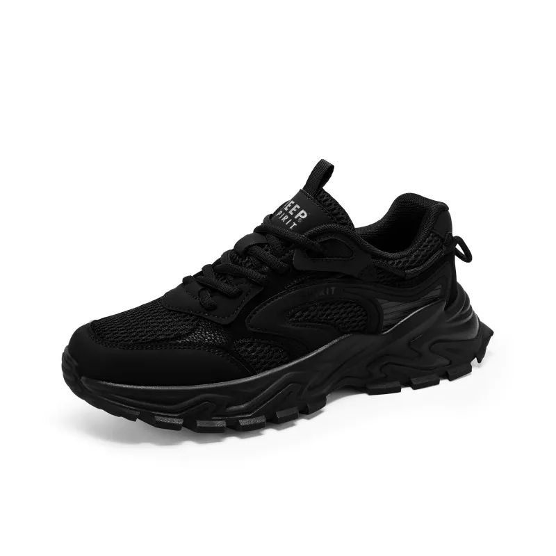 JEEP SPIRIT Chunky Sneakers Men Low Top Black-2