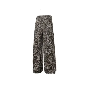 ELCORO Jeans Men's Leopard Print
