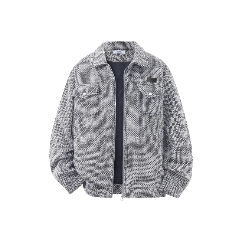 OGEK Jackets Coats Unisex Gray White-3