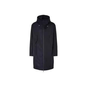 EMPORIO ARMANI Trench Coats Men Navy