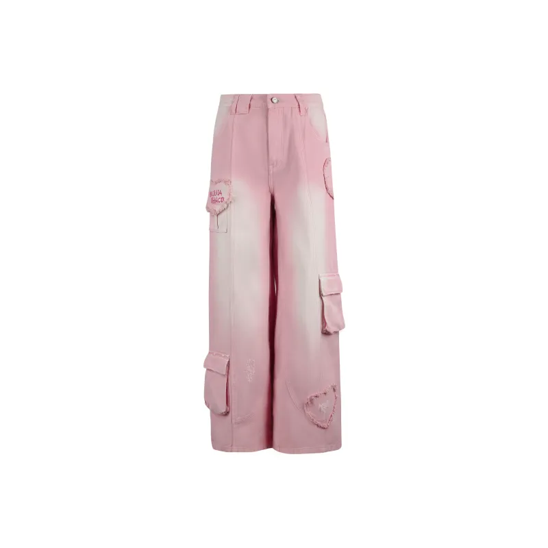 Valeria Obbaco Jeans Unisex Pink-0