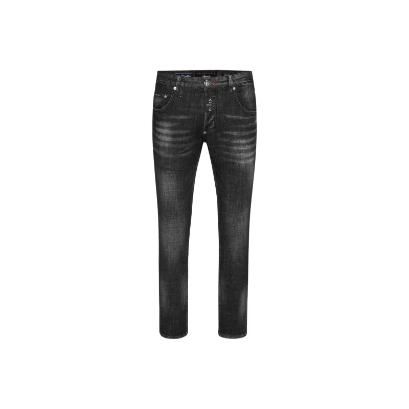 PHILIPP PLEIN Hexagon appliqué Jeans-0