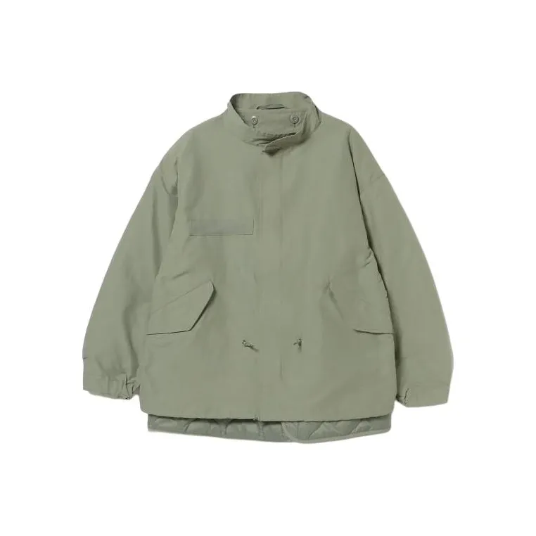 Beams Trench Coat Men's Olive Green-0