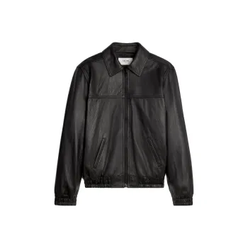 CELINE Leather Jacket Men's Black