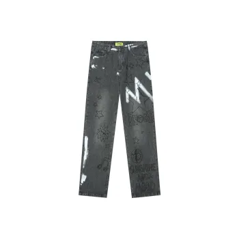 DNBH Hand-drawn Doodle Series Jeans Unisex