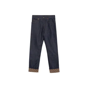 GUCCI FW22 Jeans Men's Dark Blue