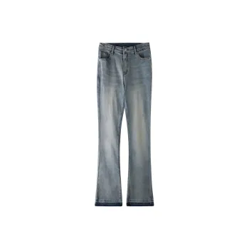 GNOMESHGH Jeans Unisex Yellow Mud Vintage Blue