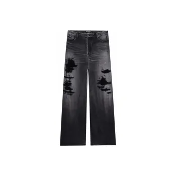 Balenciaga Trompe L'Œil Large Baggy Trousers 'Dirty Grey'