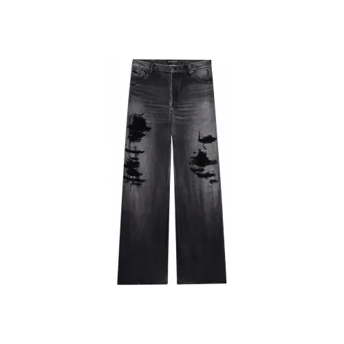 Balenciaga Trompe L'Œil Large Baggy Trousers 'Dirty Grey'
