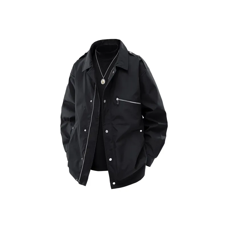 CHEVAL NOIR Jackets Coats Unisex Gray White-0