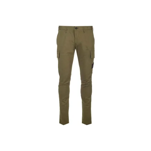 STONE ISLAND Cargo Pants Men Olive Green