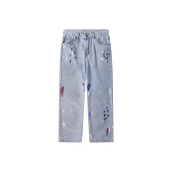 JASONWOOD Autumn And Winter Season Jeans Unisex Light Blue