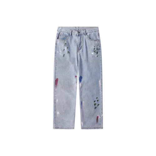JASONWOOD Autumn And Winter Season Jeans Unisex Light Blue