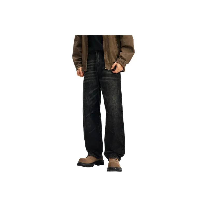 KM Jeans Unisex Black Gray Color-0
